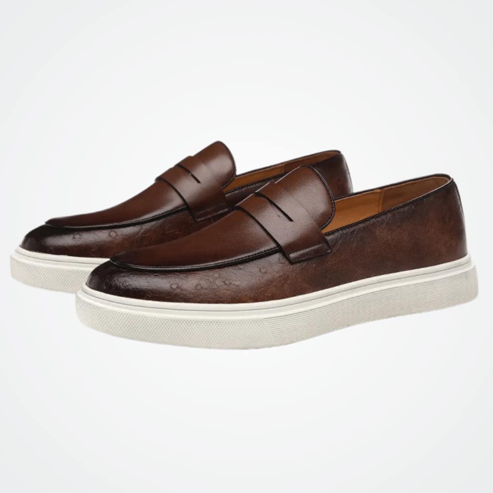Leather Moccasin Slip-On for Men by Norva