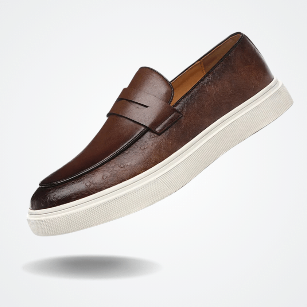 Leather Moccasin Slip-On for Men by Norva