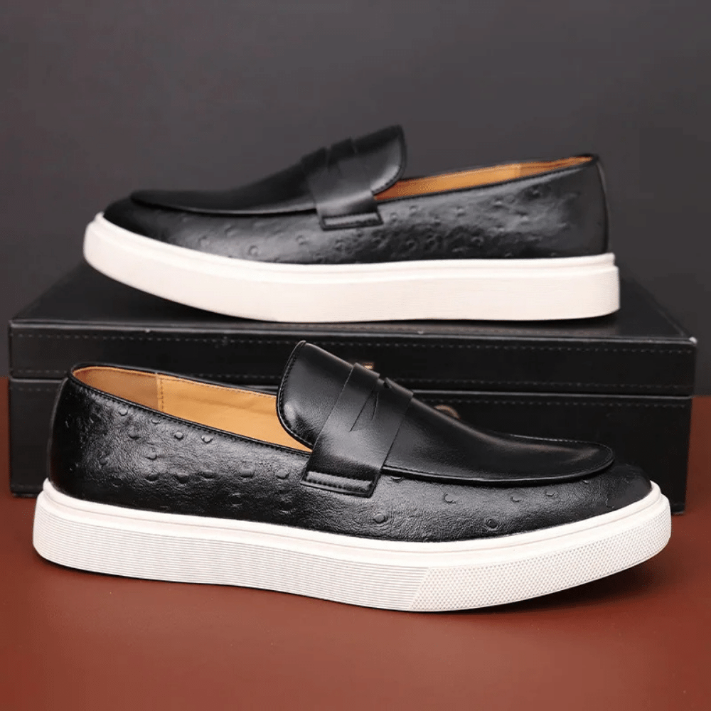 Leather Moccasin Slip-On for Men by Norva