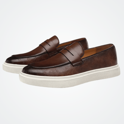 Leather Moccasin Slip-On for Men by Norva
