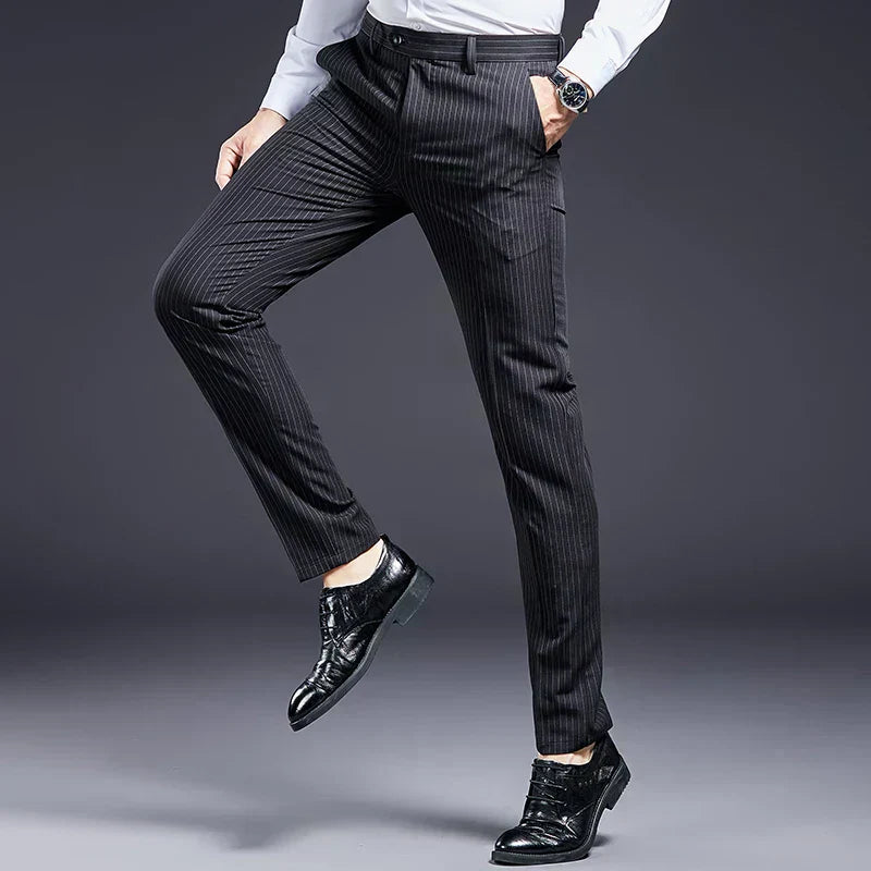 Premium Men's Suit Trousers Striped Norva